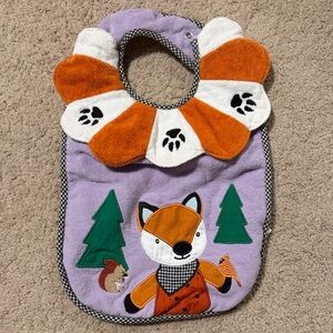 MacKenzie-Childs Fox and Forest Toddler Bib - New without tags